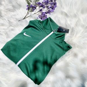 Nike green zip up size L sweater
